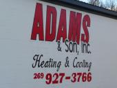 Adams and Son service your heating and cooling systems.